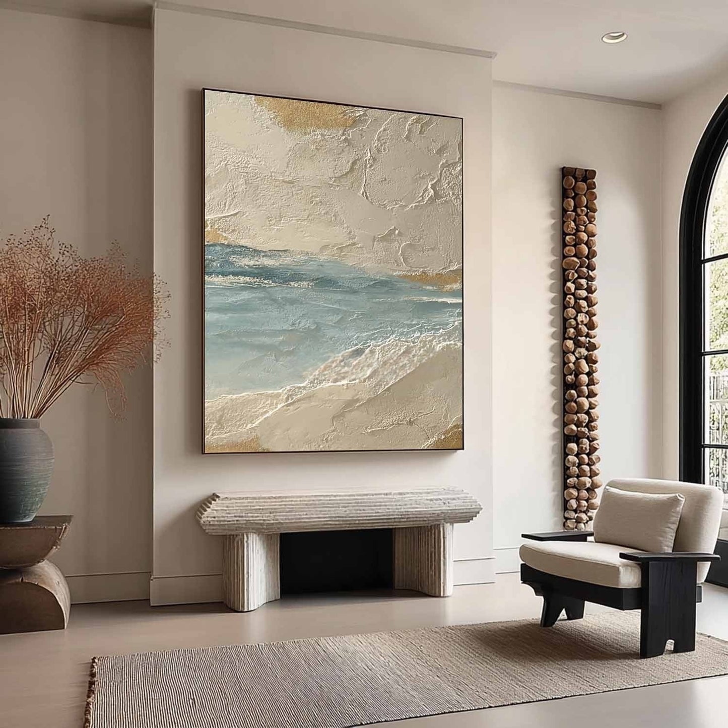 3D Textured Coastal Abstract Wall Art CZ0035 - Viral Wall Art