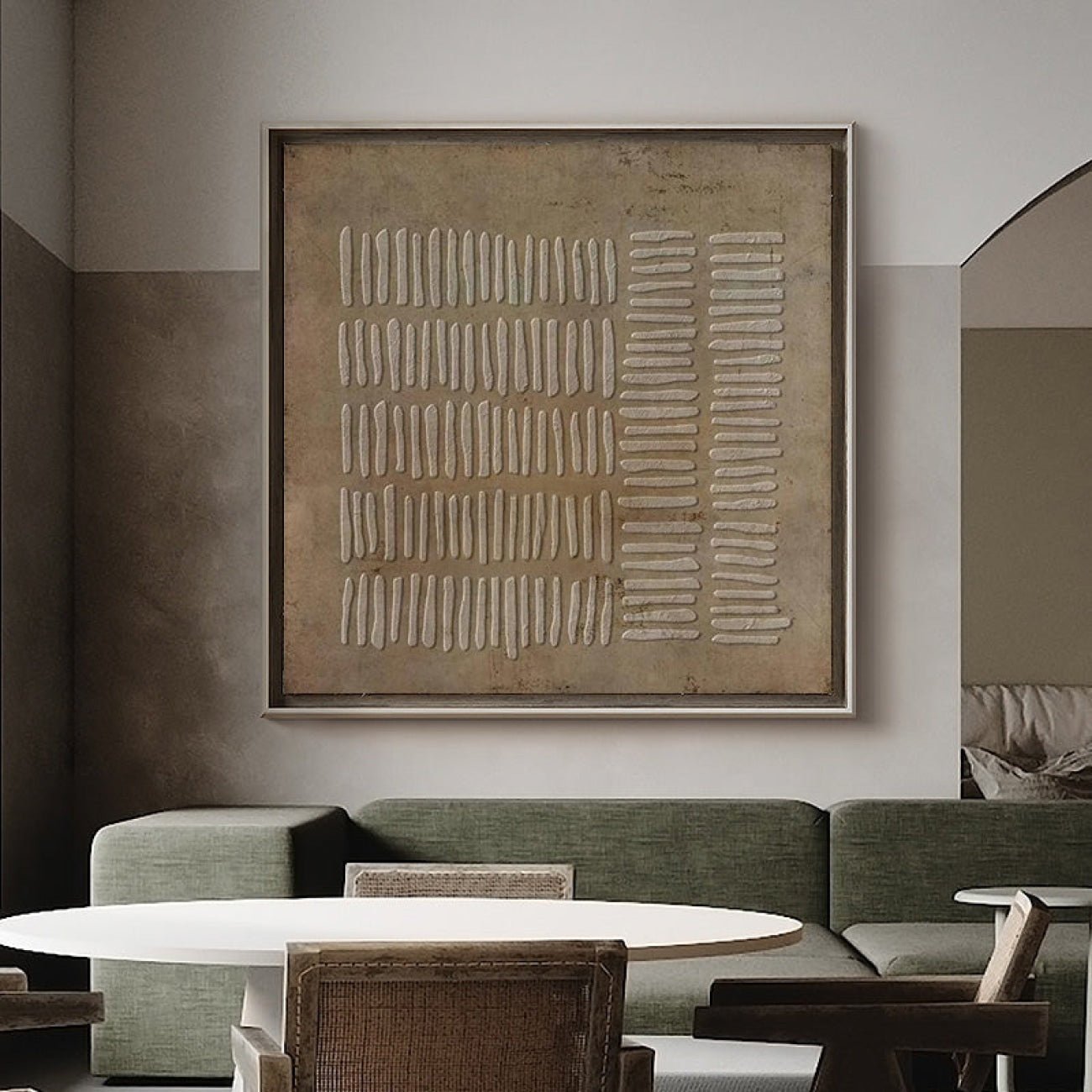 Wabi - Sabi Earth Tone Abstract Wall Art EC0024 - Viral Wall Art