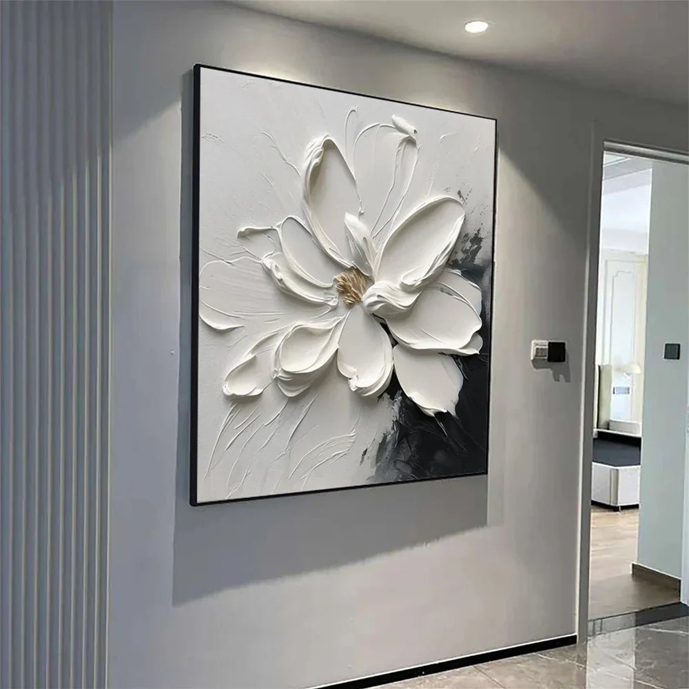 3D Heavy Texture Magnolia Oil Painting CZ0086 - Viral Wall Art