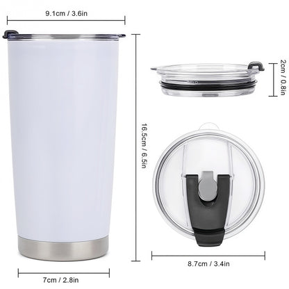 Stylish 20oz America 250 Anniversary Patriotic Mug, Advanced Double-Wall Vacuum Insulated Travel Cup, In God We Trust Gingham Design, 4th of July Gift, Car Cup Holder Friendly, Hand Washing Recommended for Adults, Advanced Double-Wall Vacuum Insulation