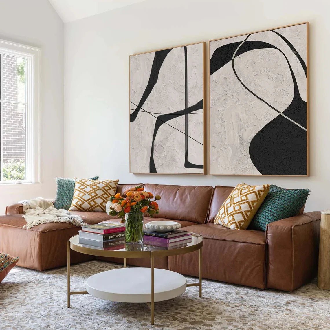 Japandi Minimalist Wall Art Set of 2 JC0077 - Viral Wall Art