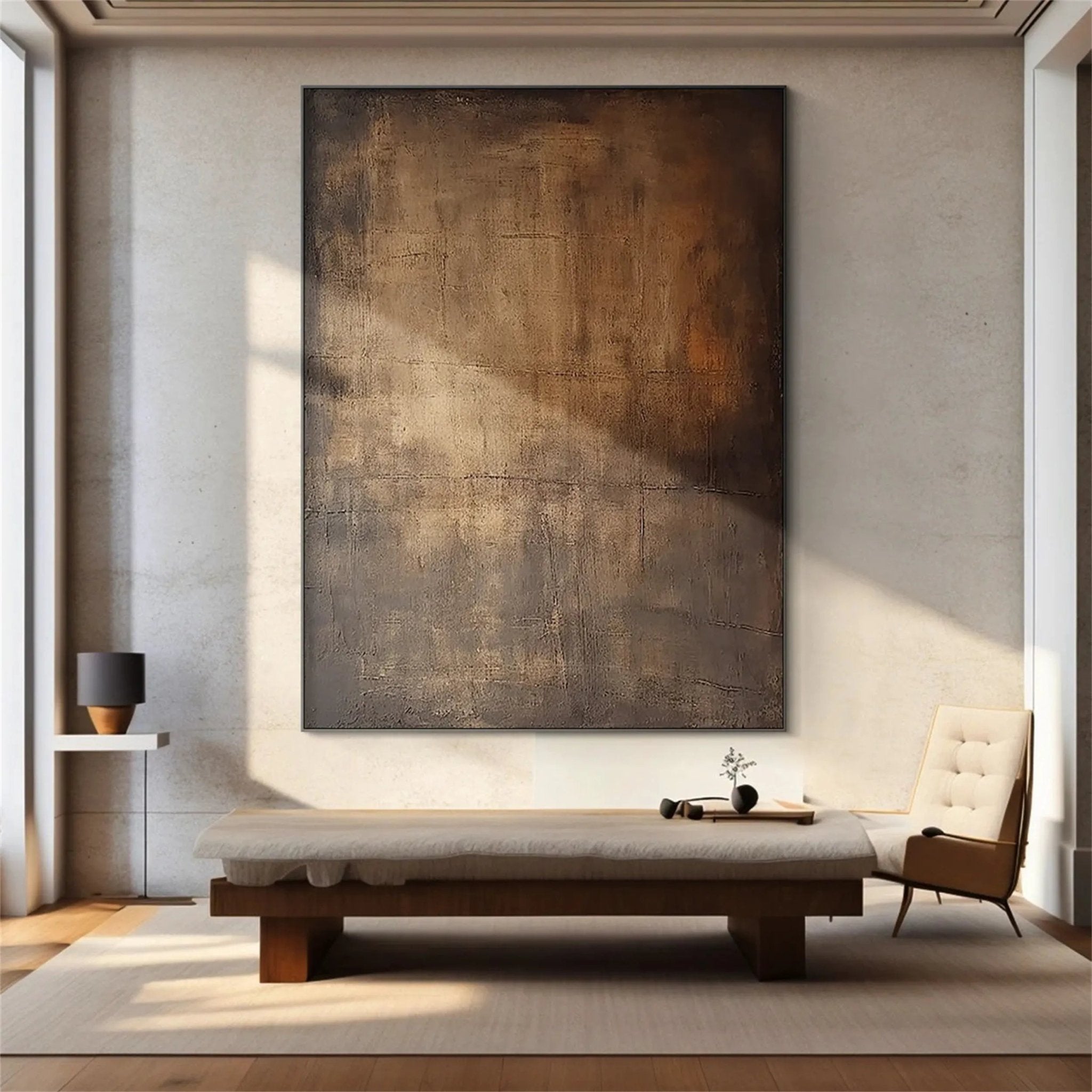 Wabi - Sabi Earth Tone Textured Wall Art SR0042 - Viral Wall Art