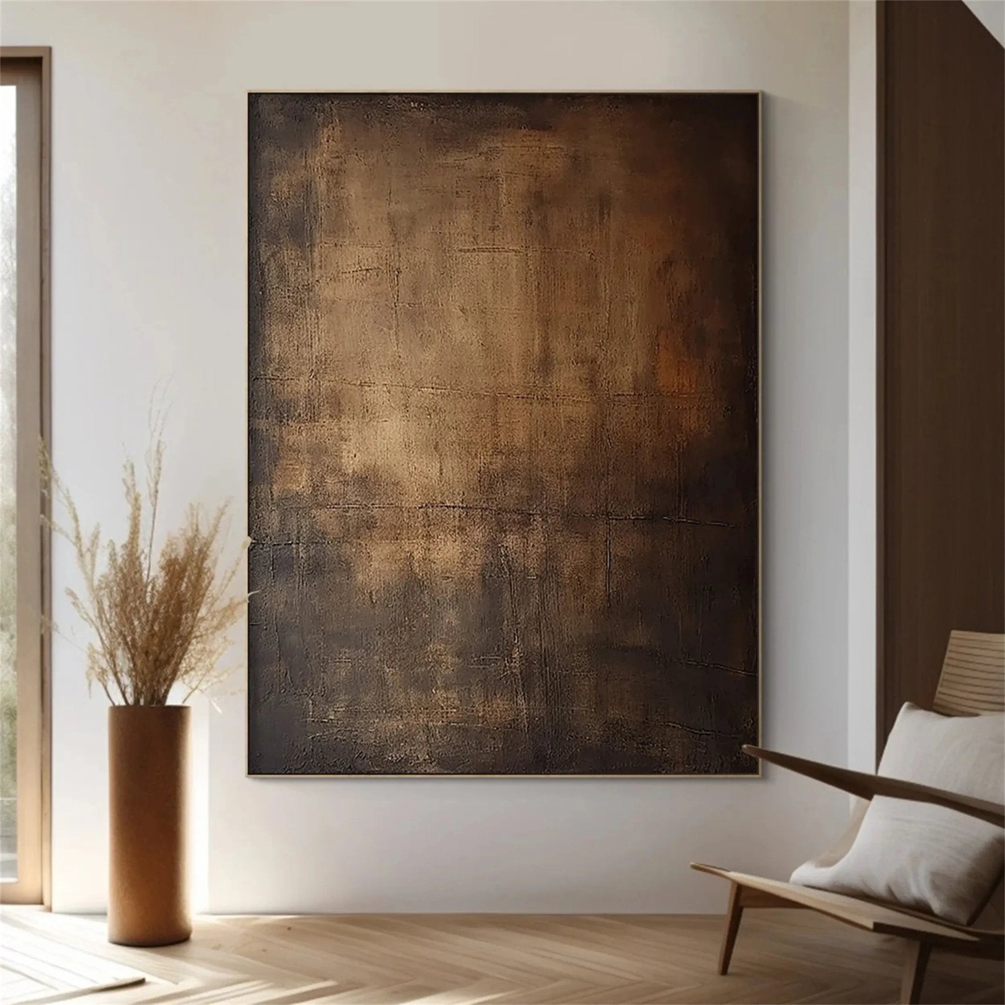 Wabi - Sabi Earth Tone Textured Wall Art SR0042 - Viral Wall Art