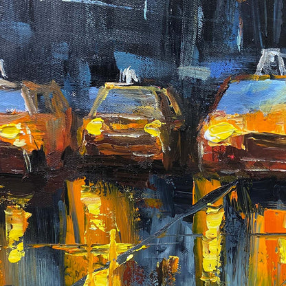 Heavy Texture Palette Knife Urban Wall Art CY0063 - Viral Wall Art