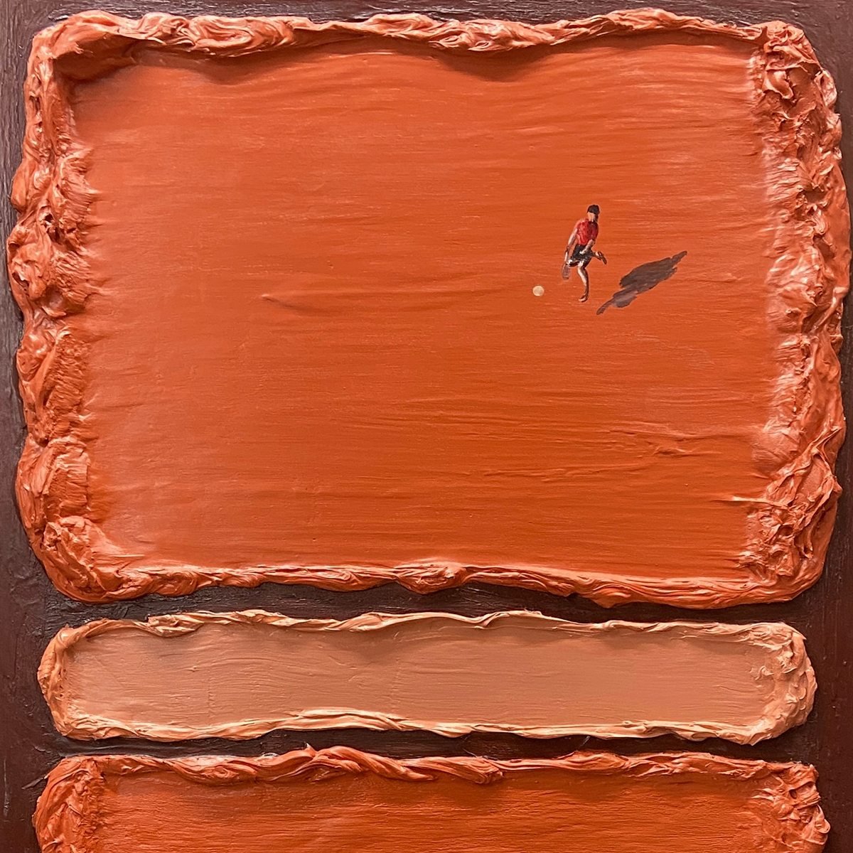 3D Impasto Minimalist Tennis Art GS0056 - Viral Wall Art