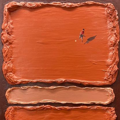 3D Impasto Minimalist Tennis Art GS0056 - Viral Wall Art