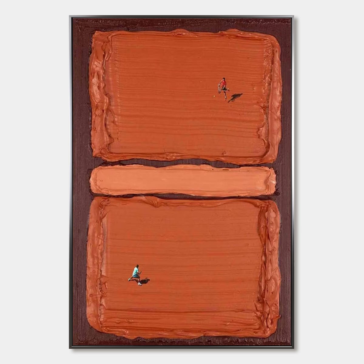 3D Impasto Minimalist Tennis Art GS0056 - Viral Wall Art