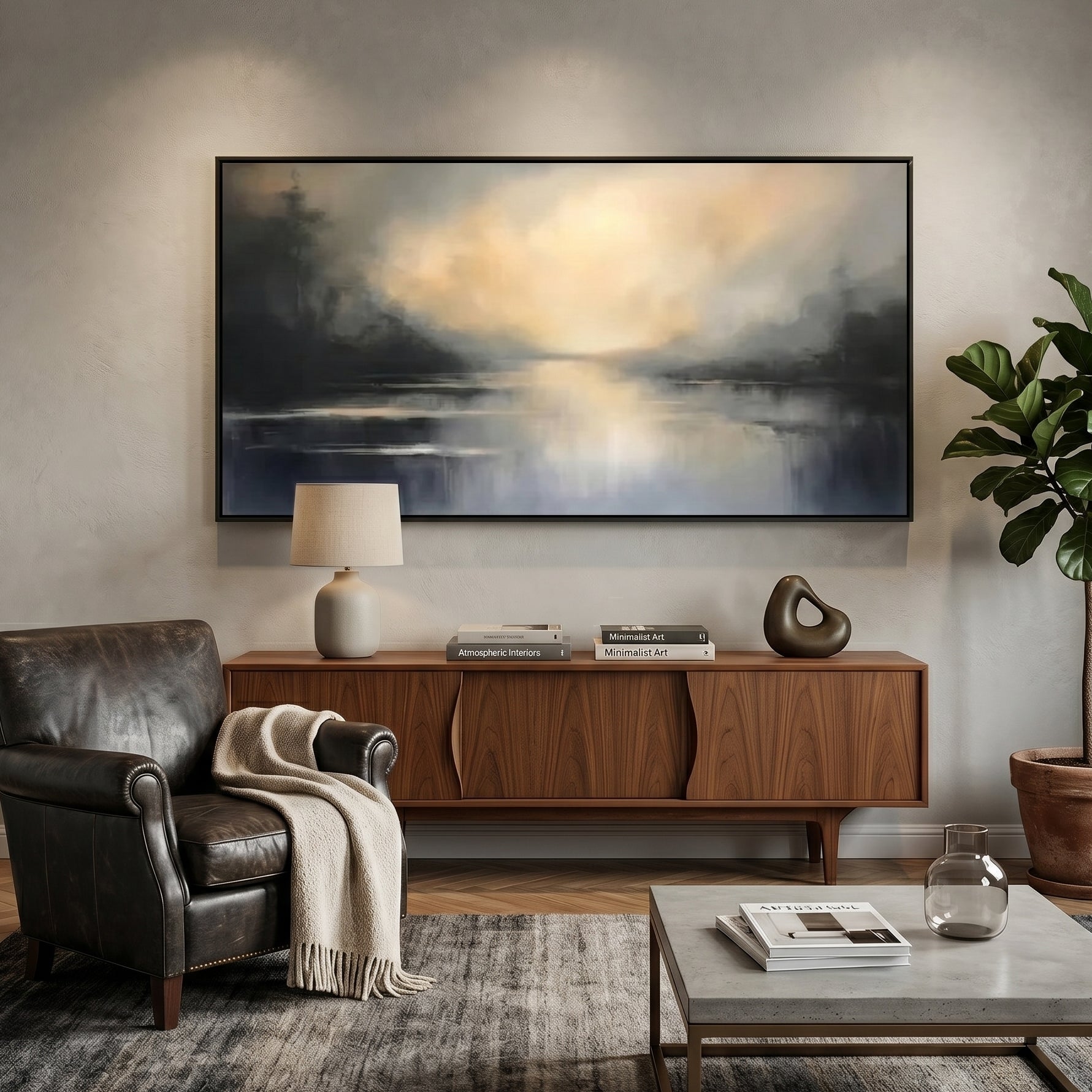 Panoramic Abstract Landscape Painting CY0149 - Viral Wall Art