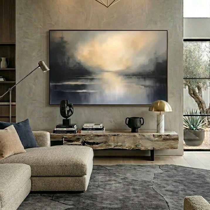 Panoramic Abstract Landscape Painting CY0149 - Viral Wall Art