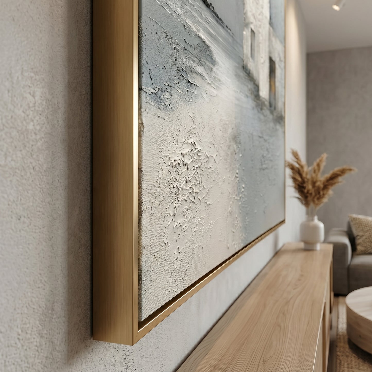 3D Heavy Texture Architectural Abstract Painting CY0153 - Viral Wall Art