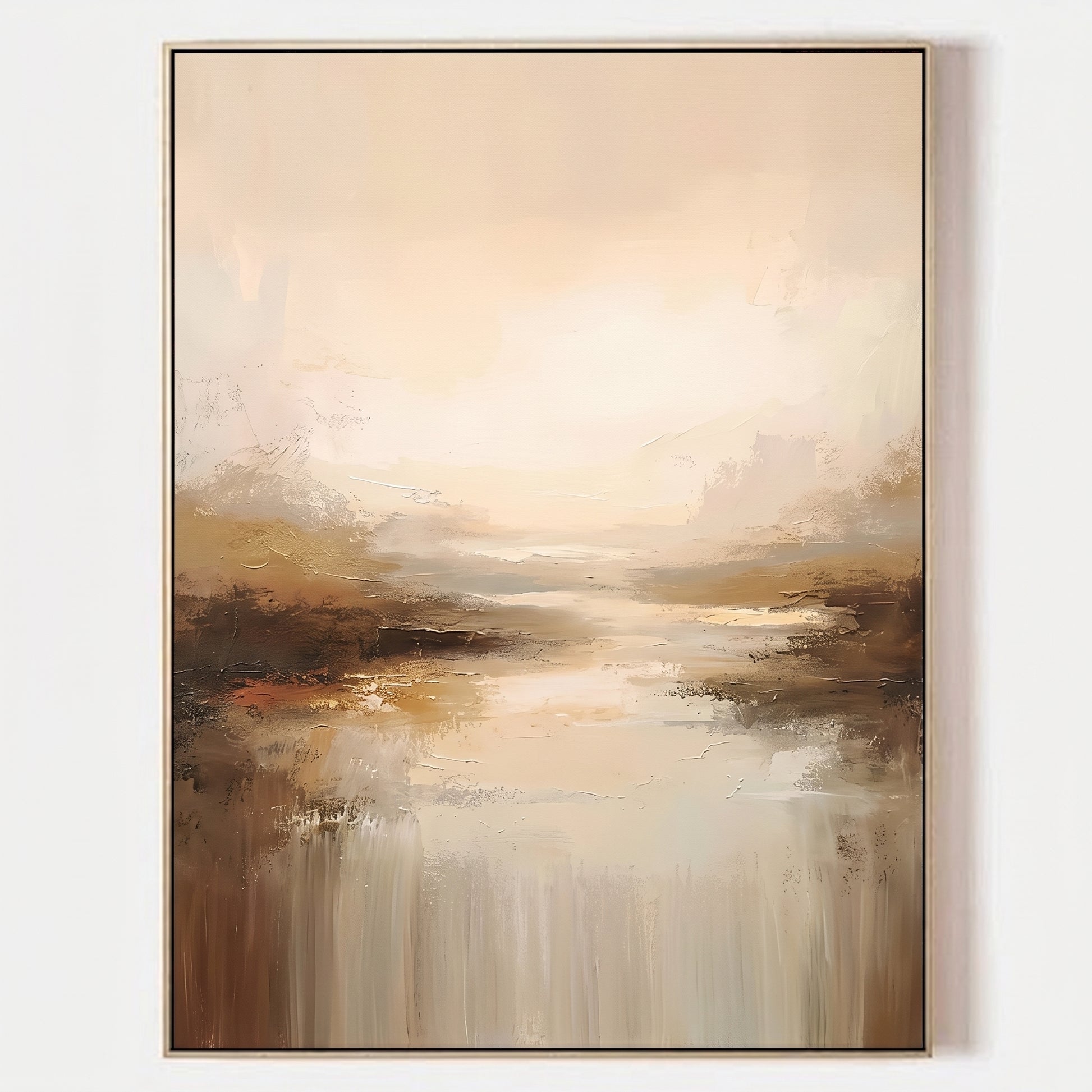 Neutral Earth Tone Relief Art CY0155 - Viral Wall Art