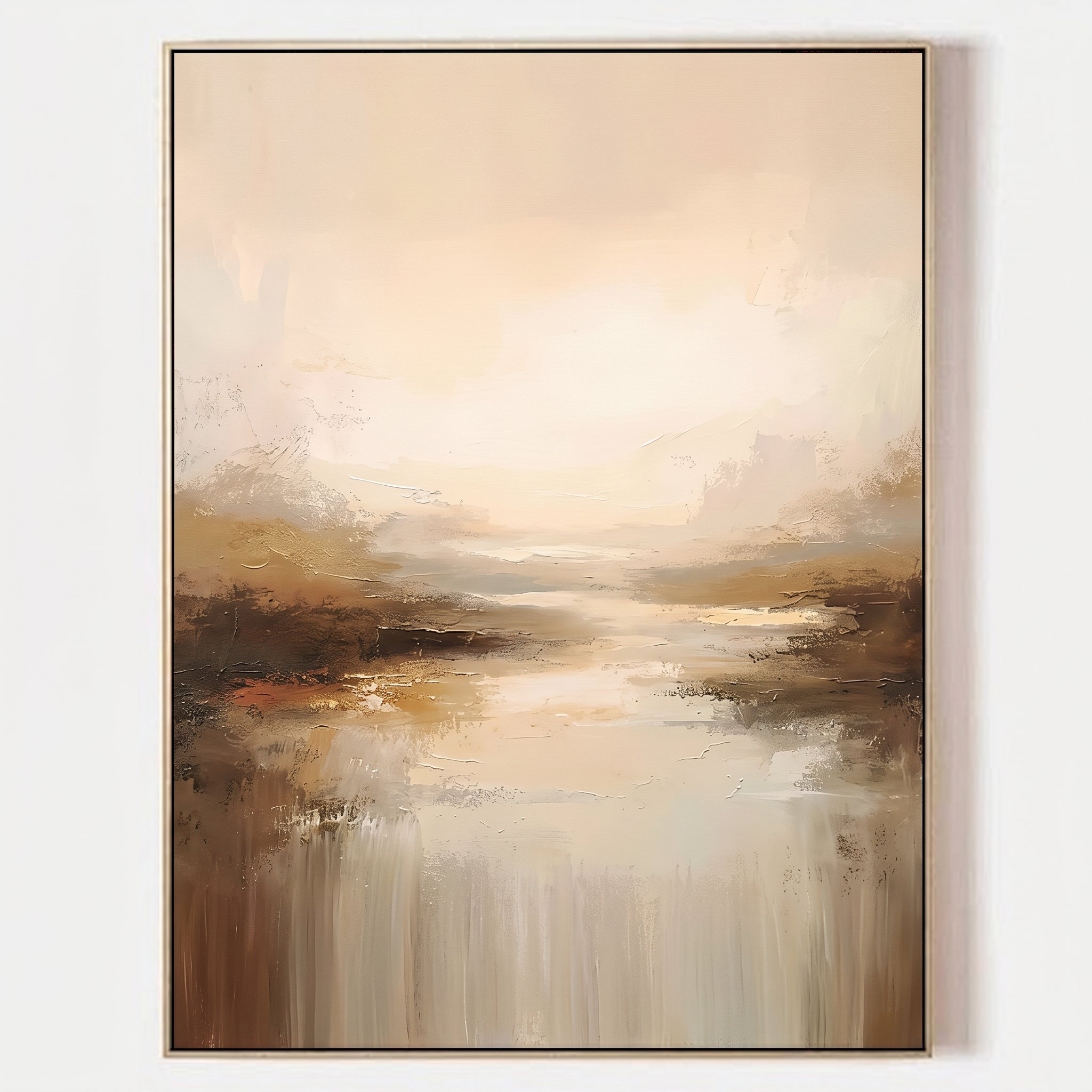 Neutral Earth Tone Relief Art CY0155 - Viral Wall Art