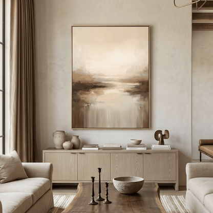 Neutral Earth Tone Relief Art CY0155 - Viral Wall Art