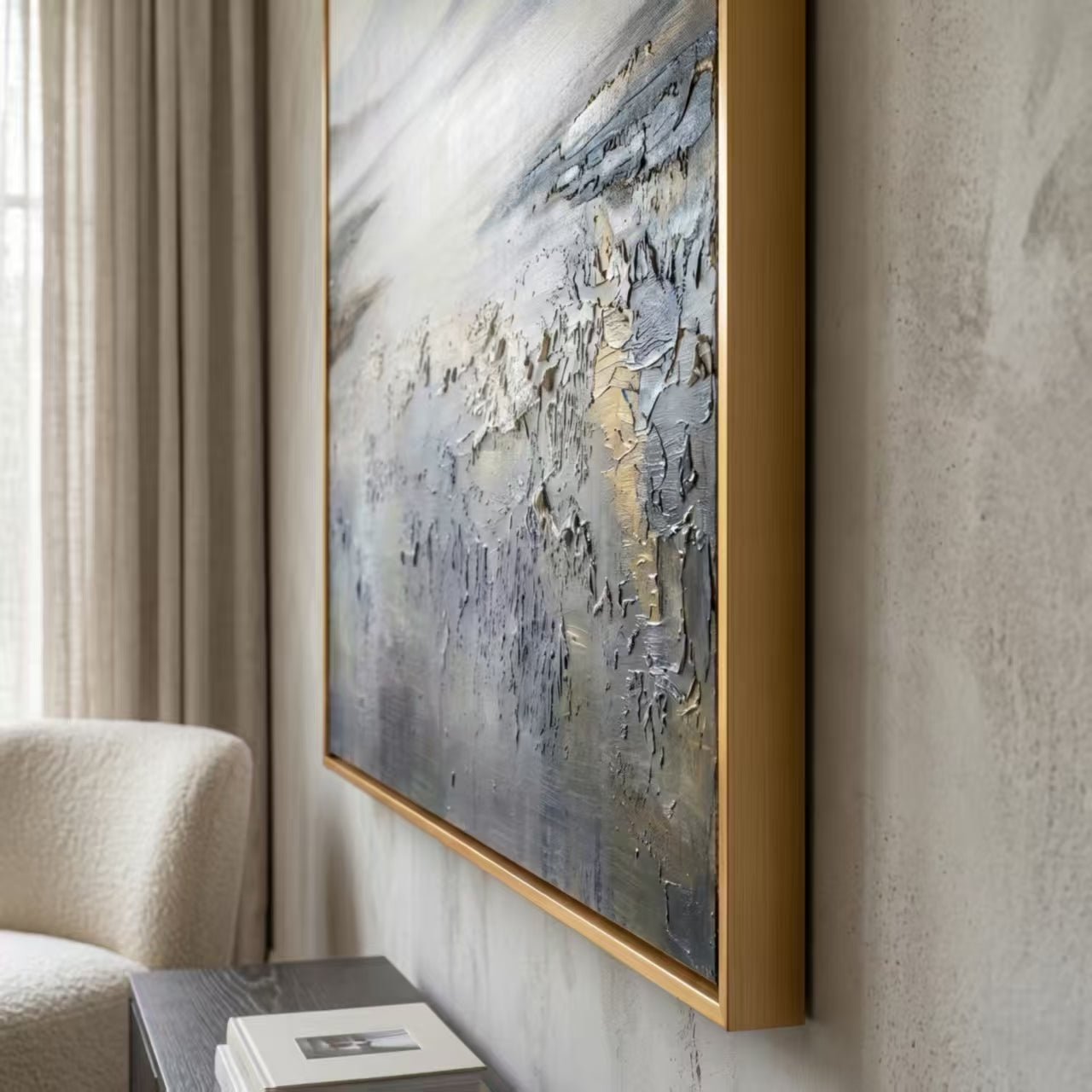 3D Heavy Texture Abstract Landscape Wall Art CY0158 - Viral Wall Art