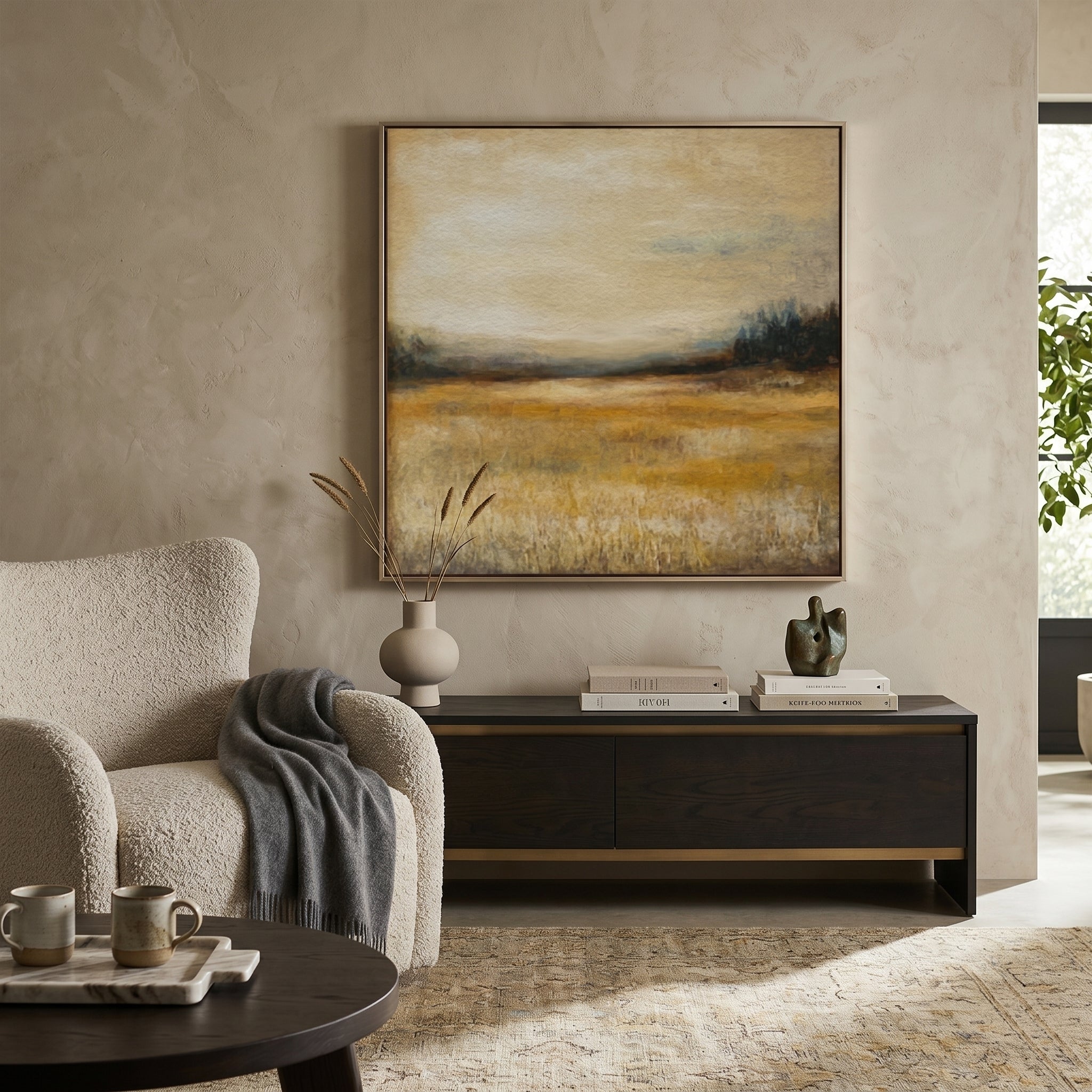 Warm Neutral Earth Tone Landscape Wall Art CY0159 - Viral Wall Art