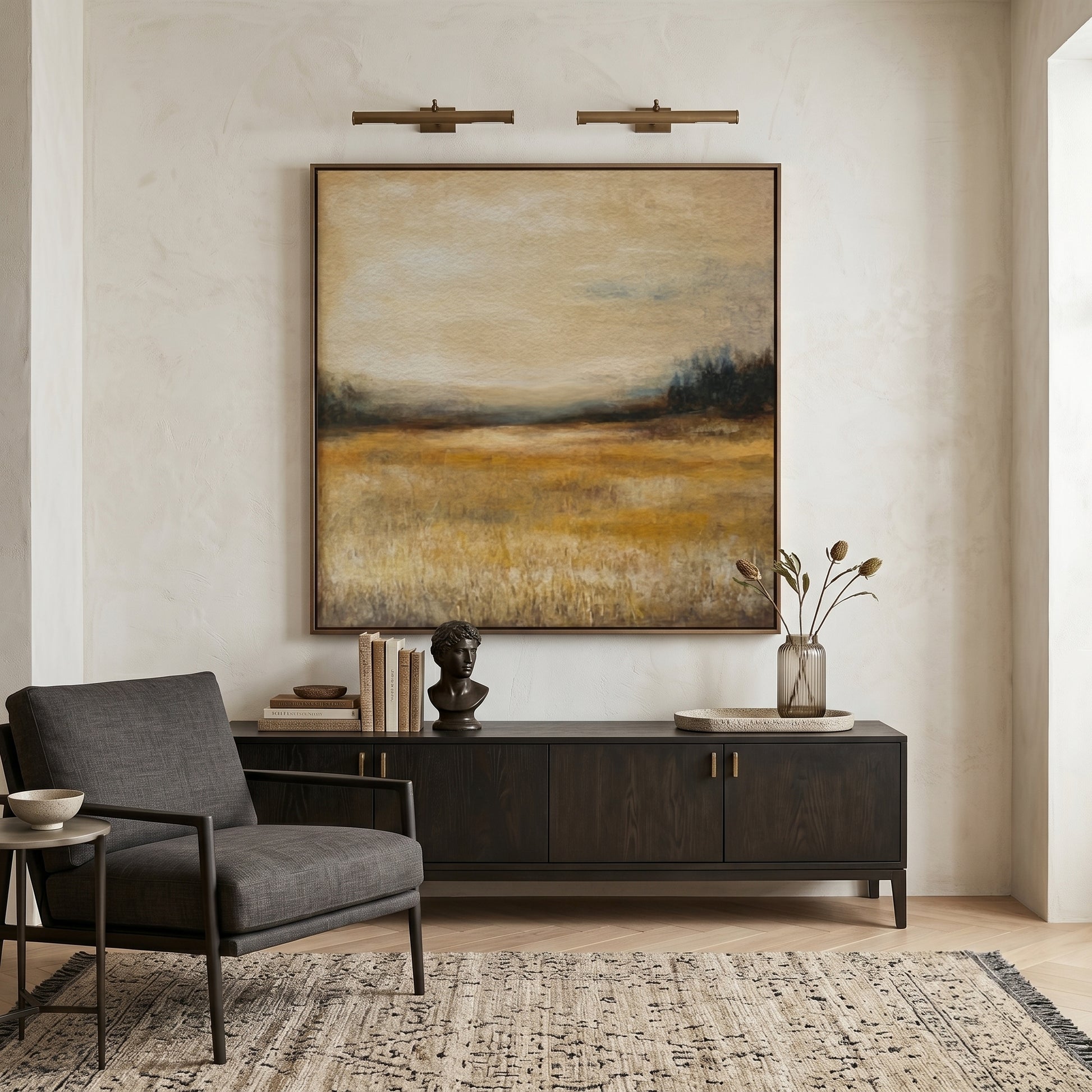 Warm Neutral Earth Tone Landscape Wall Art CY0159 - Viral Wall Art