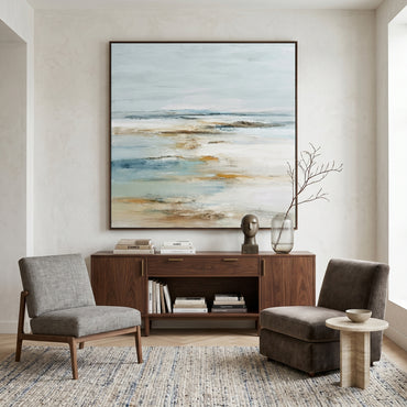 Heavy Texture Ocean Abstract Wall Art CY0160 - Viral Wall Art