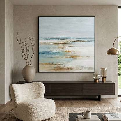 Heavy Texture Ocean Abstract Wall Art CY0160 - Viral Wall Art