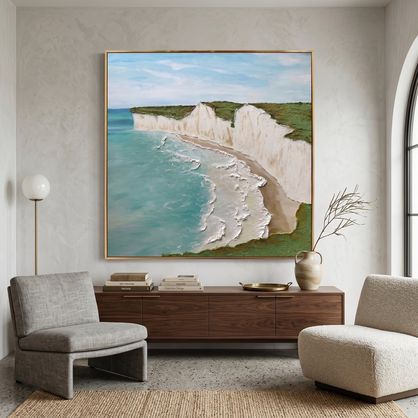 Sculptural Impasto Landscape Wall Art CY0177 - Viral Wall Art