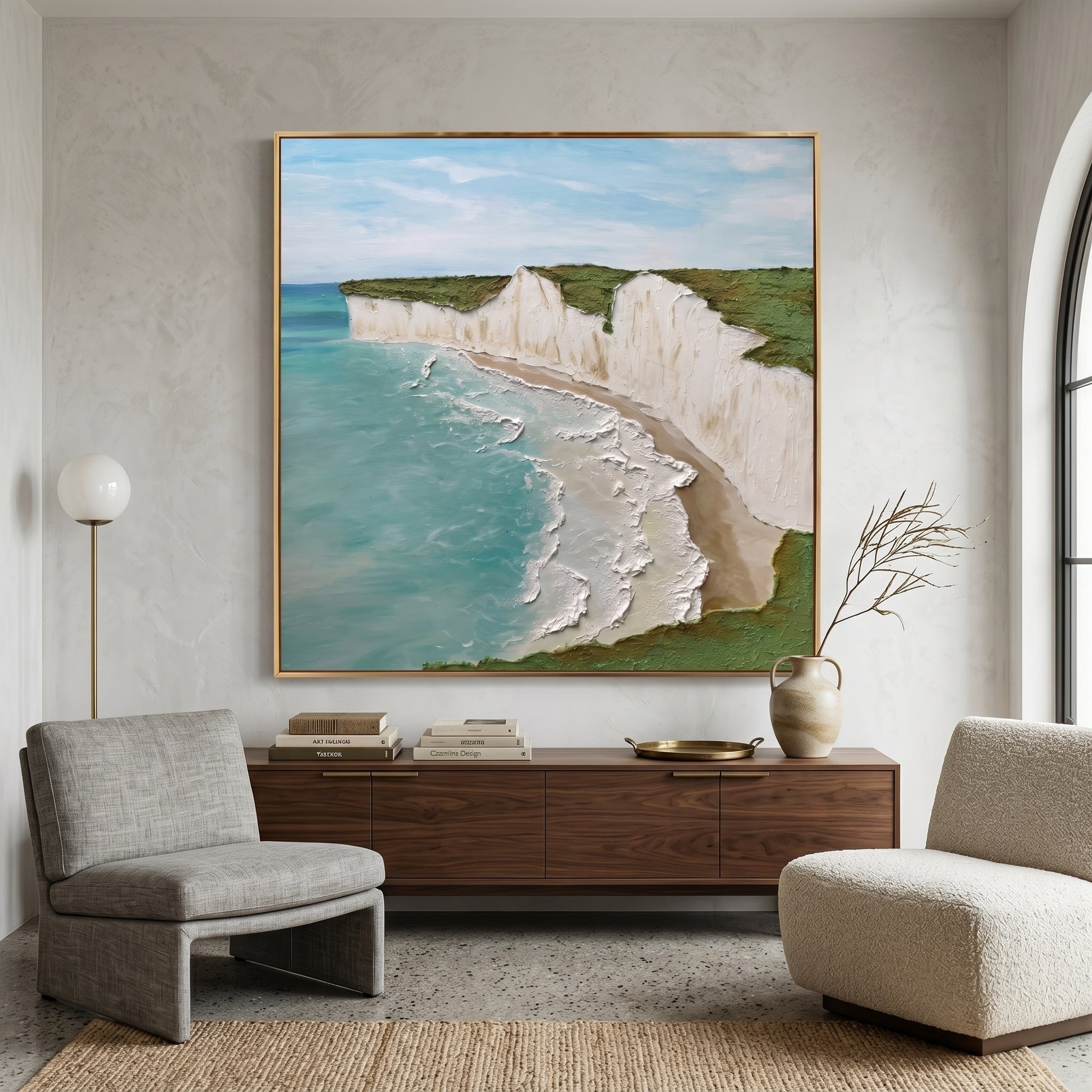 Sculptural Impasto Landscape Wall Art CY0177 - Viral Wall Art
