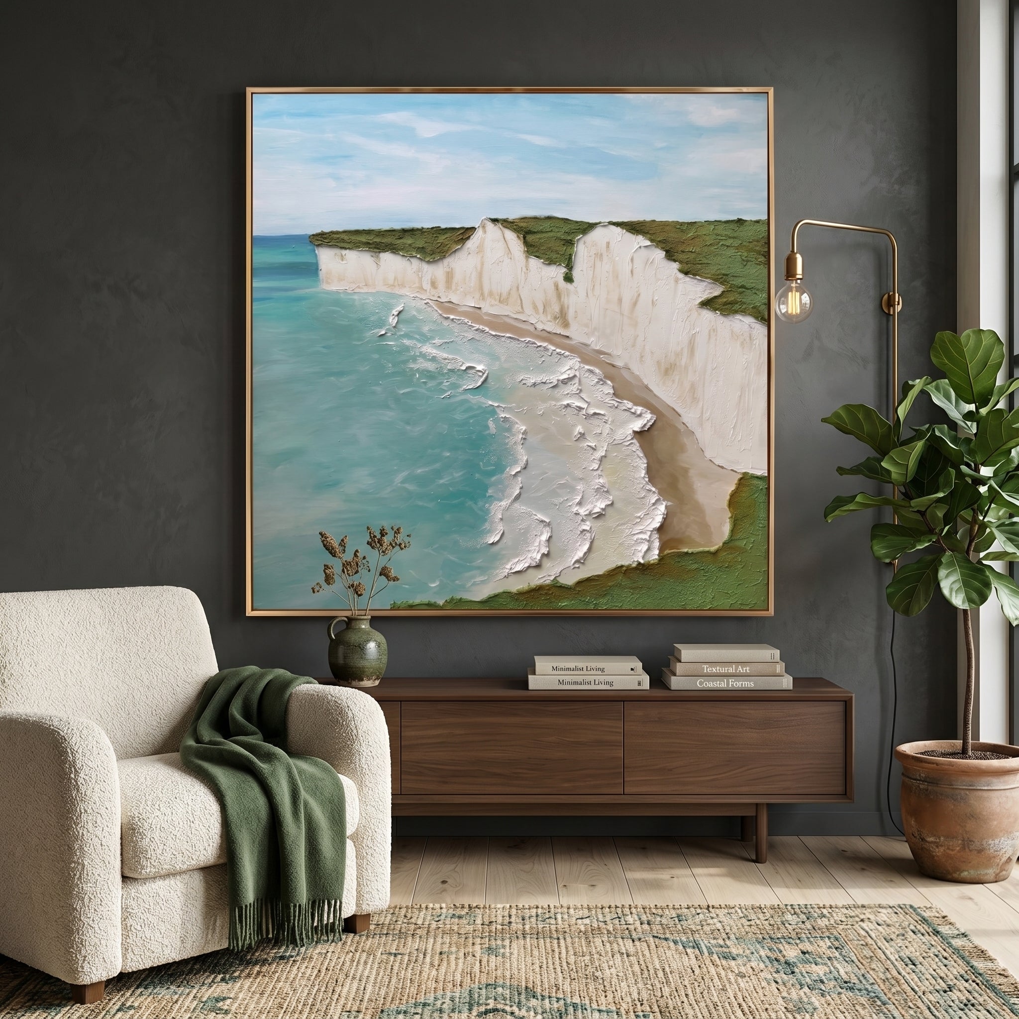 Sculptural Impasto Landscape Wall Art CY0177 - Viral Wall Art
