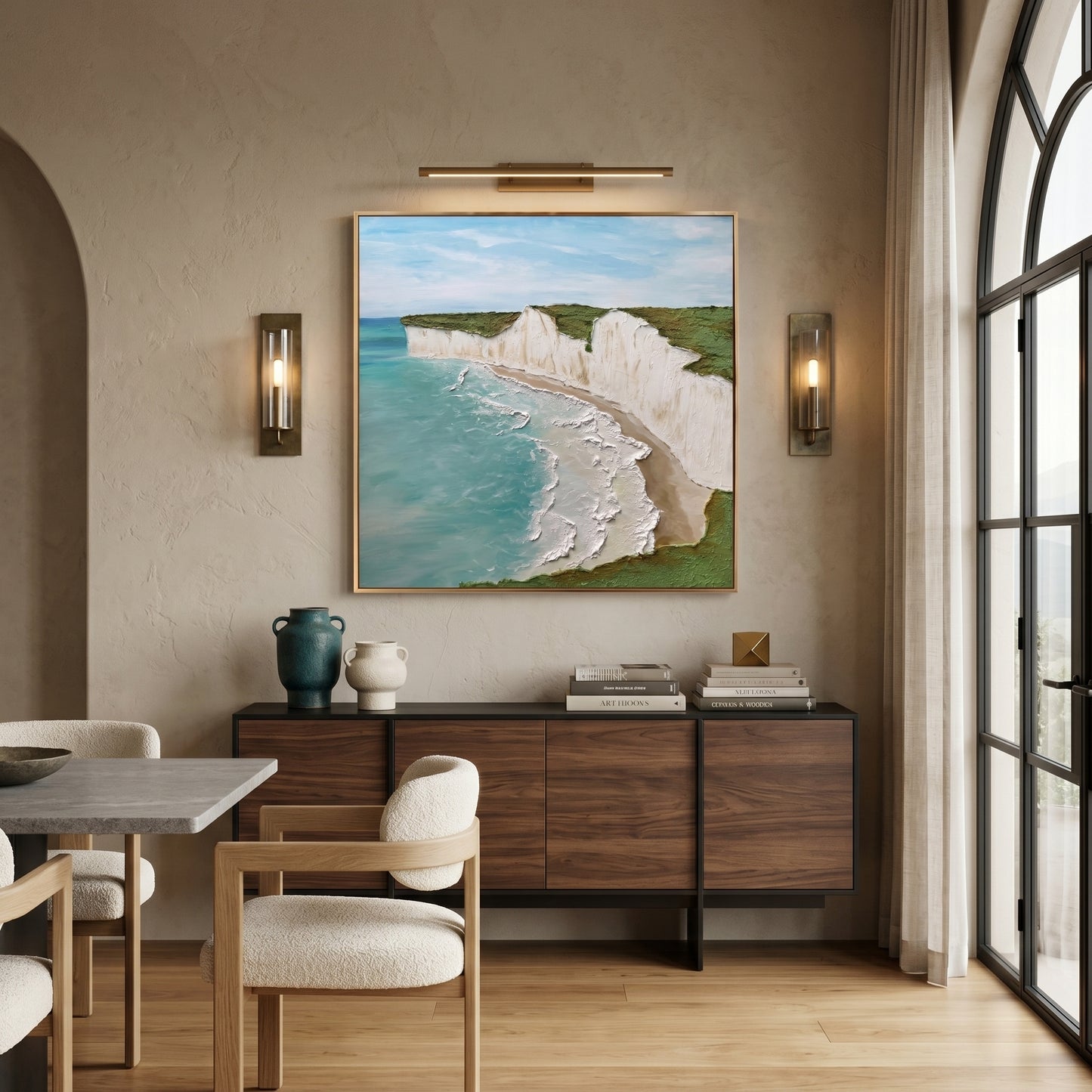 Sculptural Impasto Landscape Wall Art CY0177 - Viral Wall Art