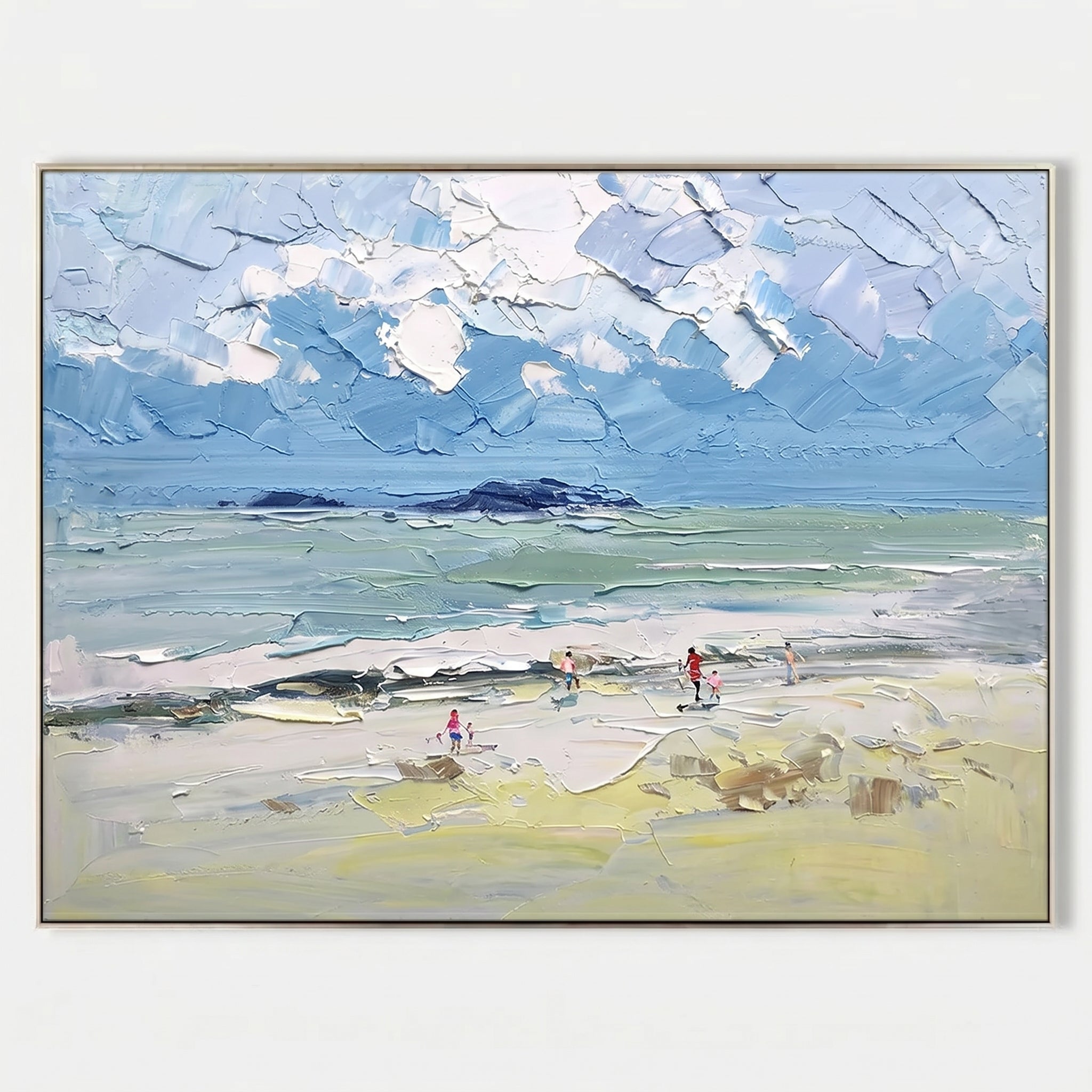 3D Heavy Texture Ocean Scenery Painting CY0178 - Viral Wall Art
