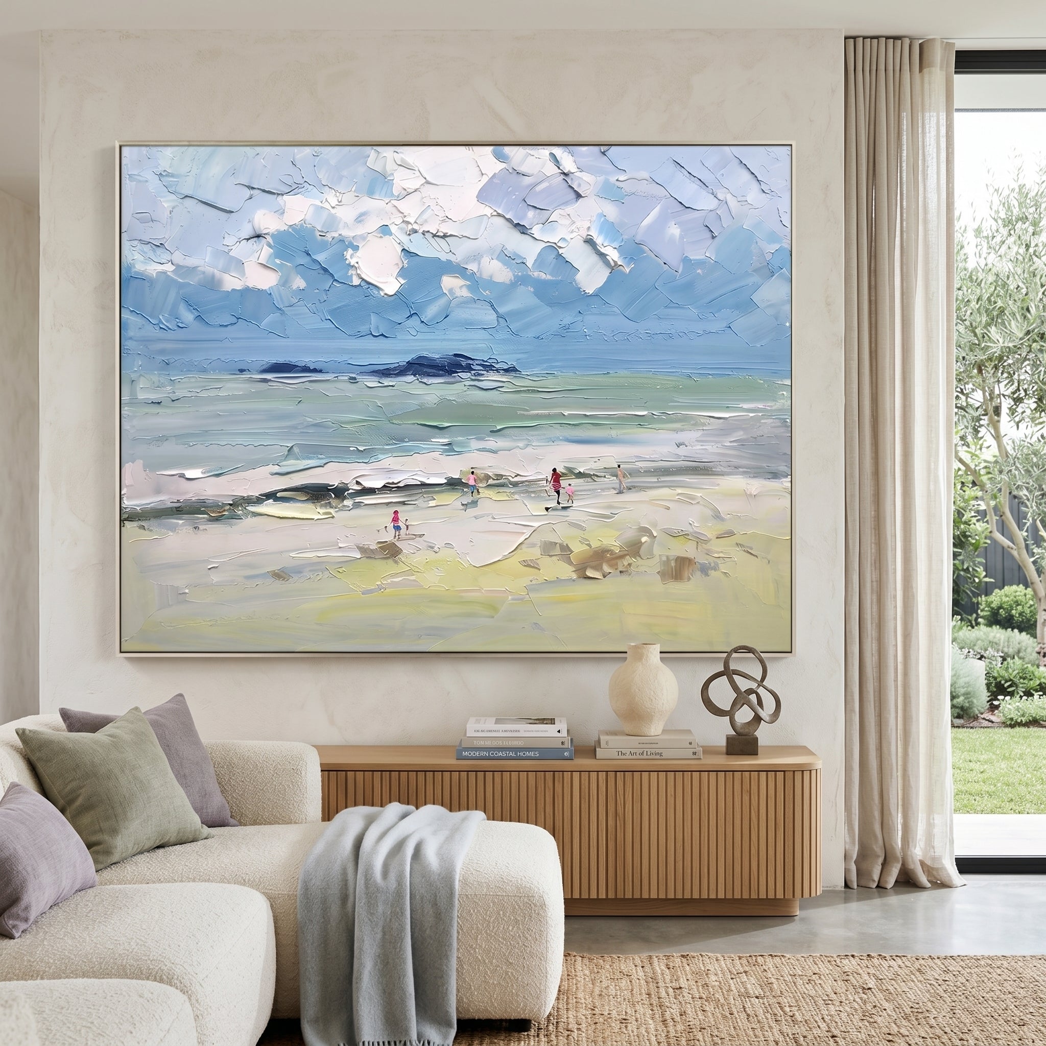 3D Heavy Texture Ocean Scenery Painting CY0178 - Viral Wall Art