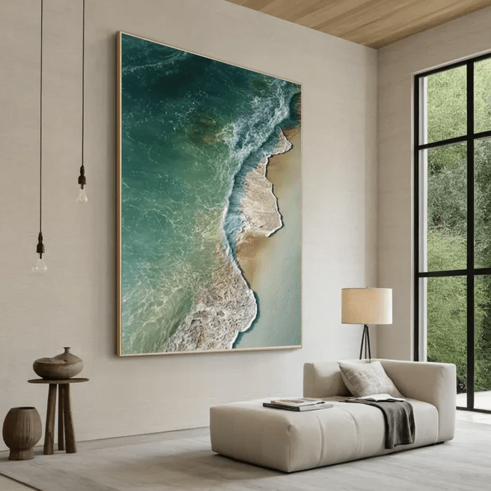 3D Heavy Texture Ocean Wave Oil Painting CZ0107 - Viral Wall Art