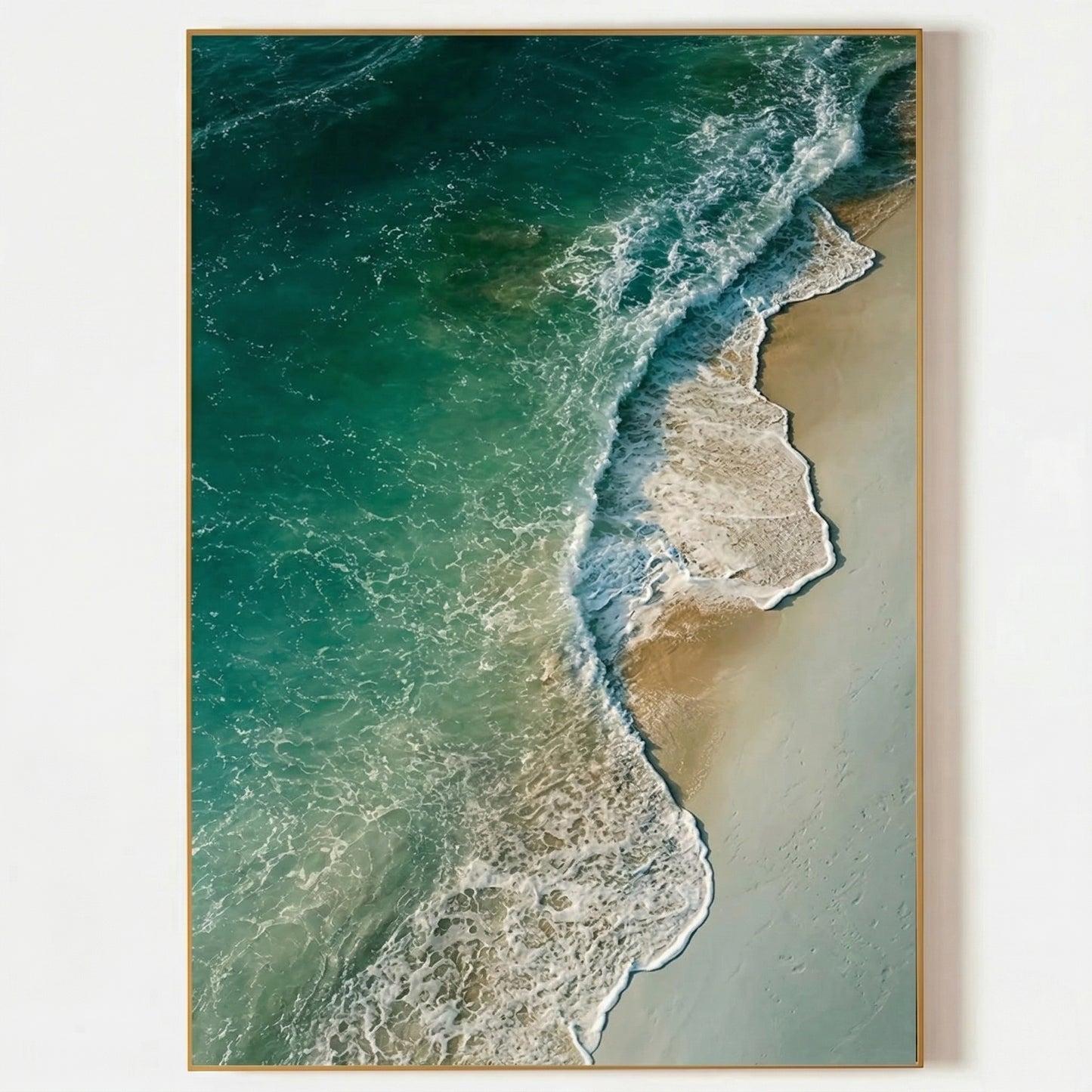 3D Heavy Texture Ocean Wave Oil Painting CZ0107 - Viral Wall Art
