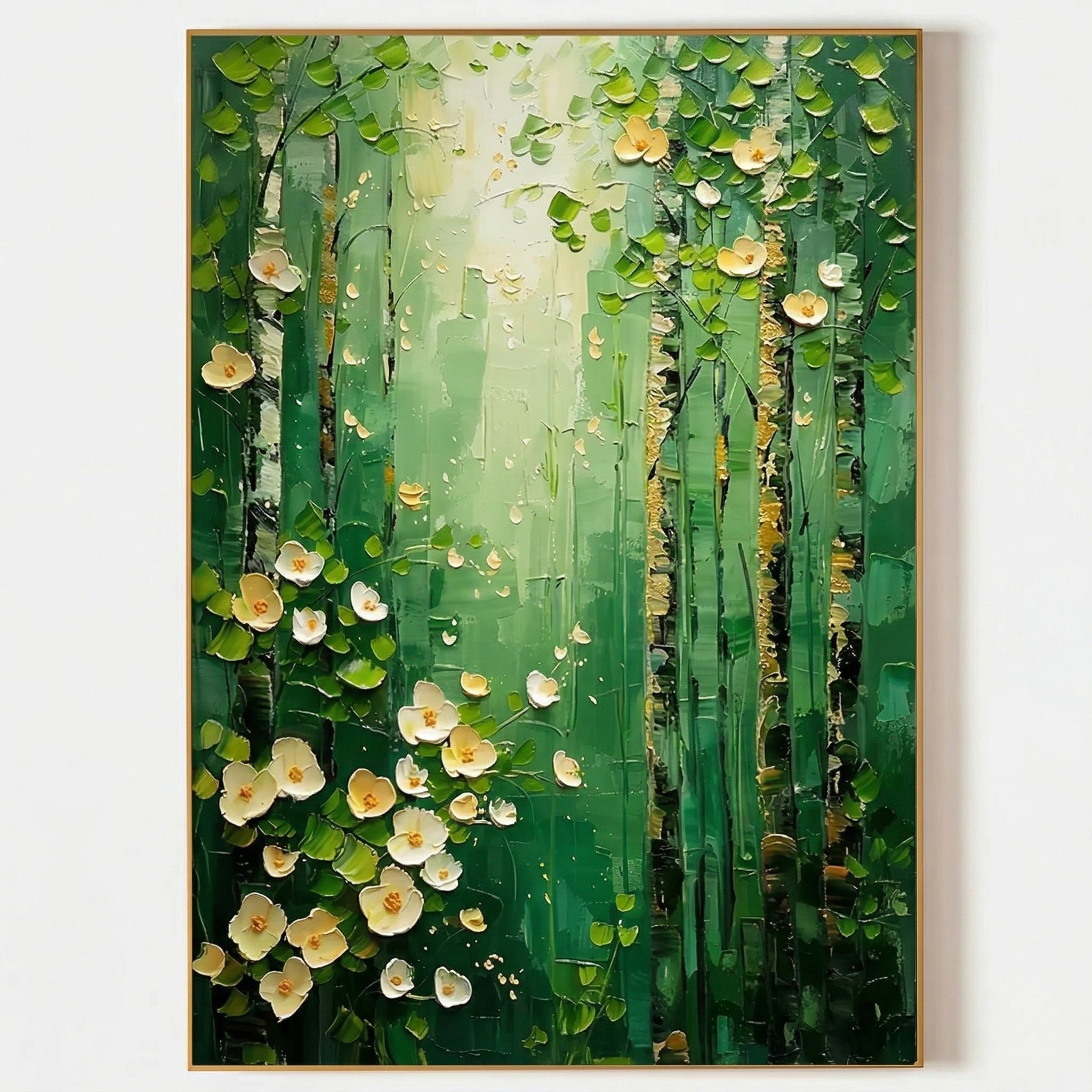 3D Heavy Texture Forest Landscape Oil Painting CZ0109 - Viral Wall Art