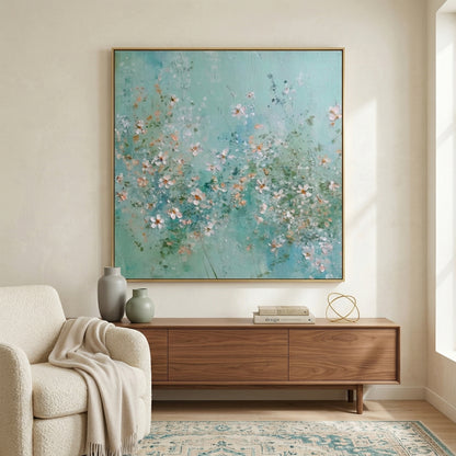 3D Heavy Texture Wildflower Oil Painting CZ0111 - Viral Wall Art