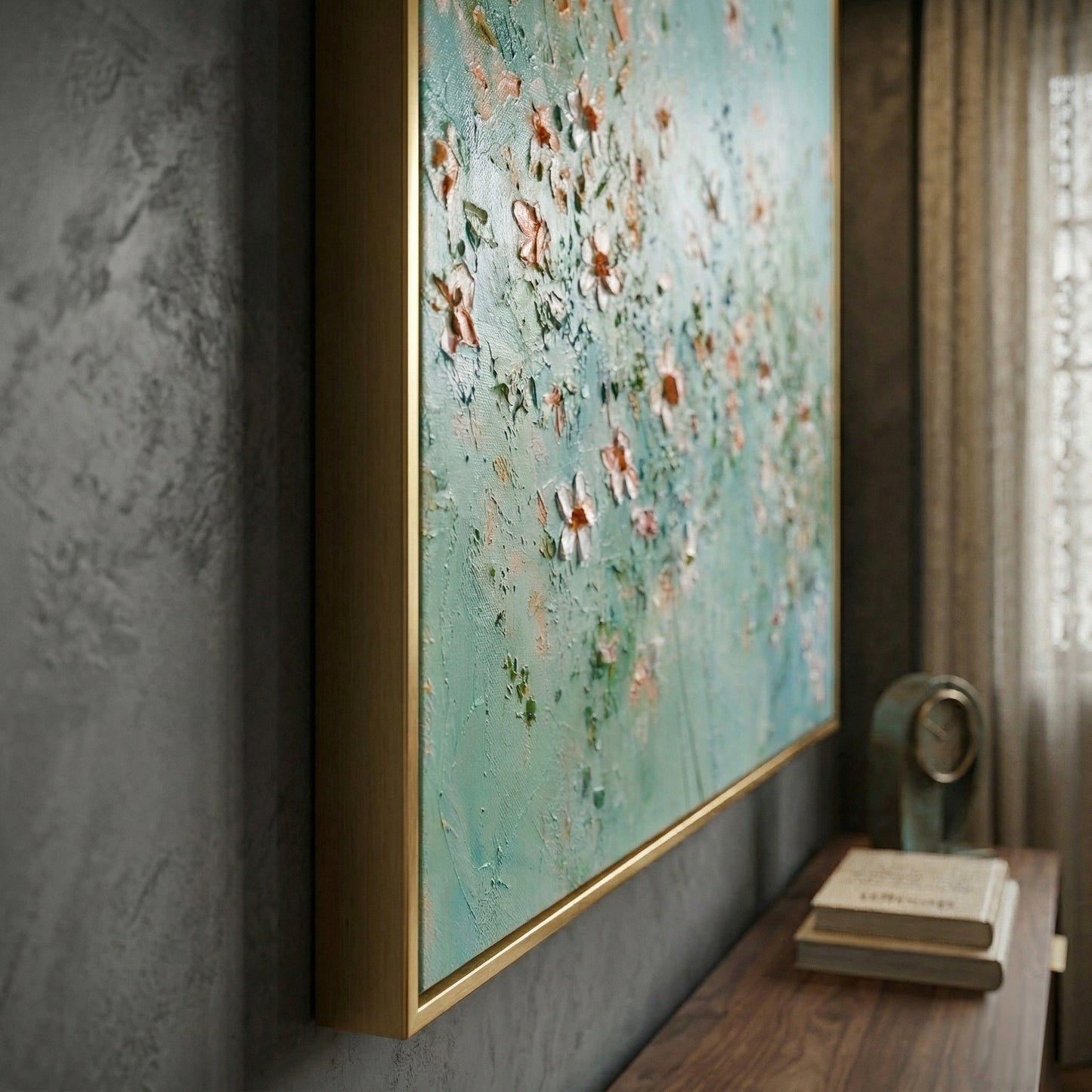 3D Heavy Texture Wildflower Oil Painting CZ0111 - Viral Wall Art