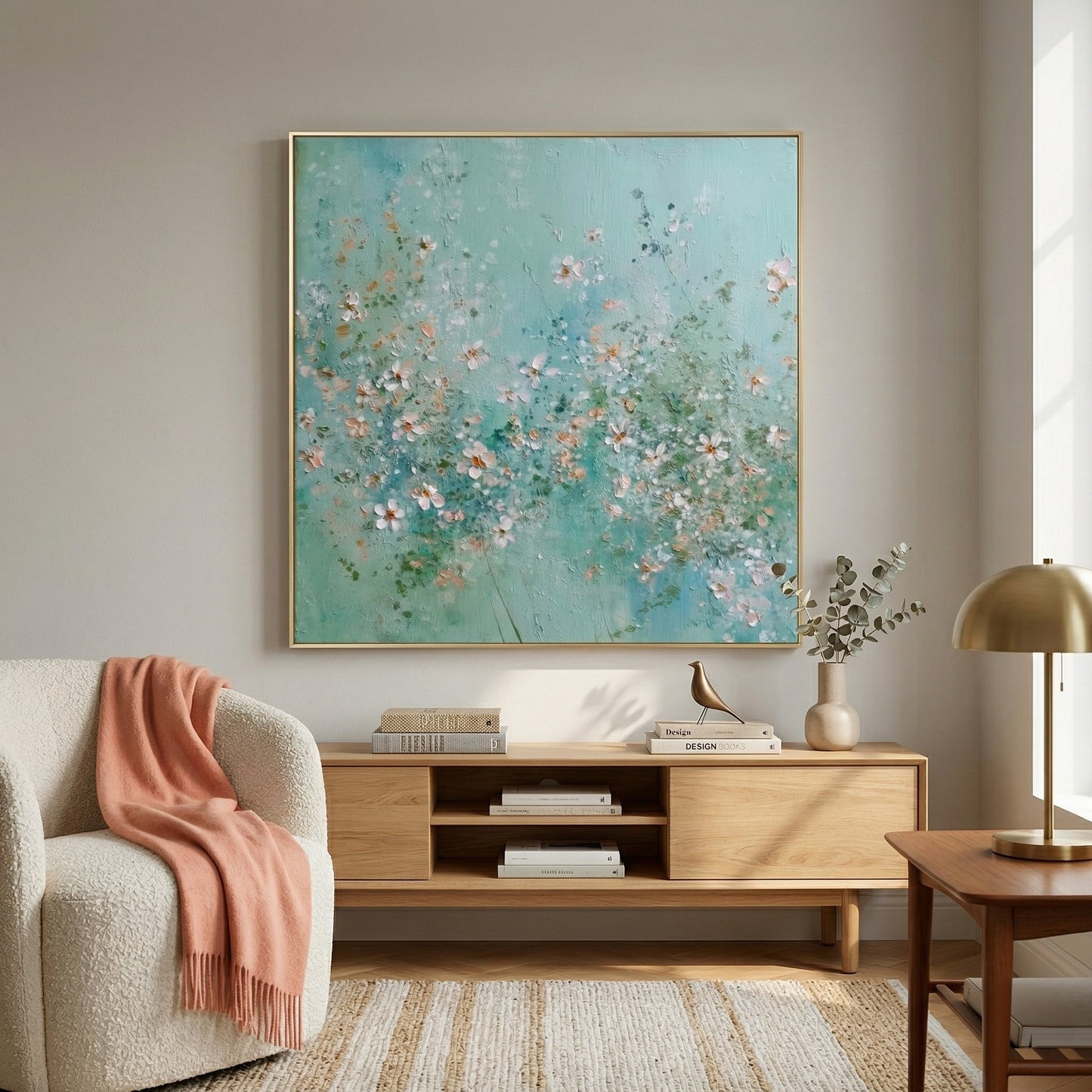 3D Heavy Texture Wildflower Oil Painting CZ0111 - Viral Wall Art