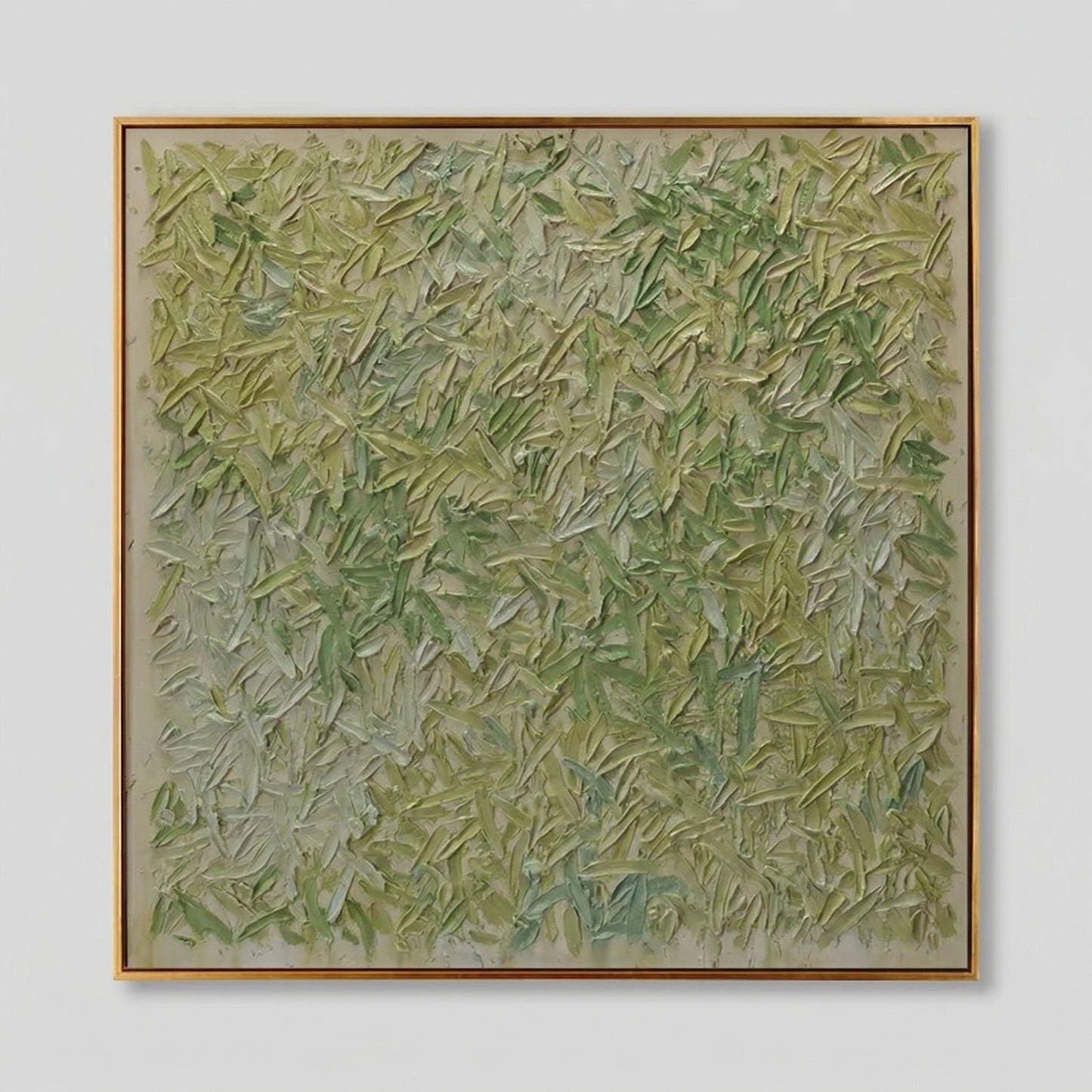 3D Heavy Texture Sage Green Abstract Oil Painting CZ0112 - Viral Wall Art