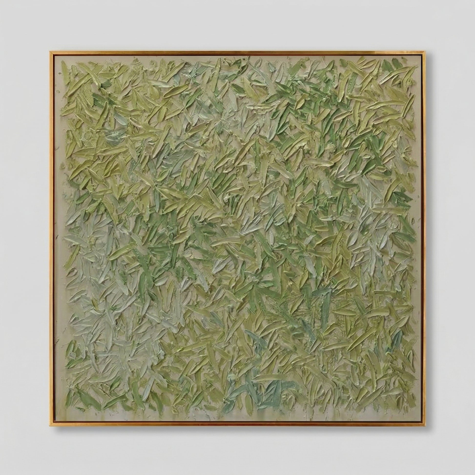 3D Heavy Texture Sage Green Abstract Oil Painting CZ0112 - Viral Wall Art