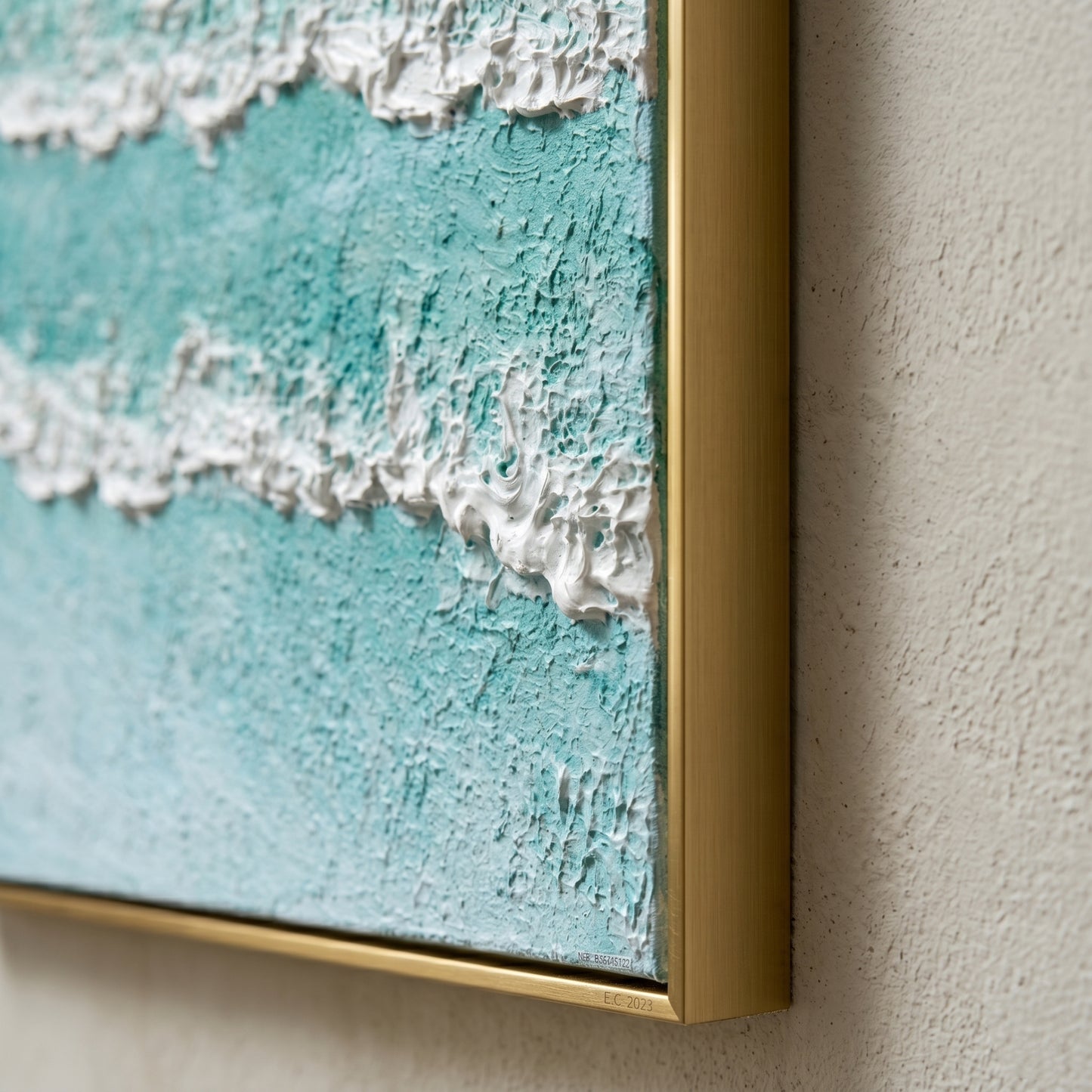 3D Heavy Texture Ocean Wave Oil Painting CZ0146 - Viral Wall Art