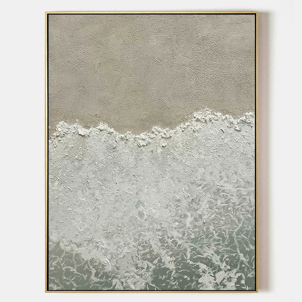 Wabi - Sabi 3D Heavy Texture Ocean Abstract CZ0152 - Viral Wall Art