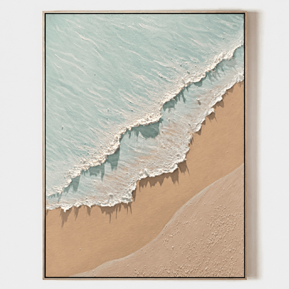 3D Heavy Texture Ocean Scenery Painting CZ0166 - Viral Wall Art