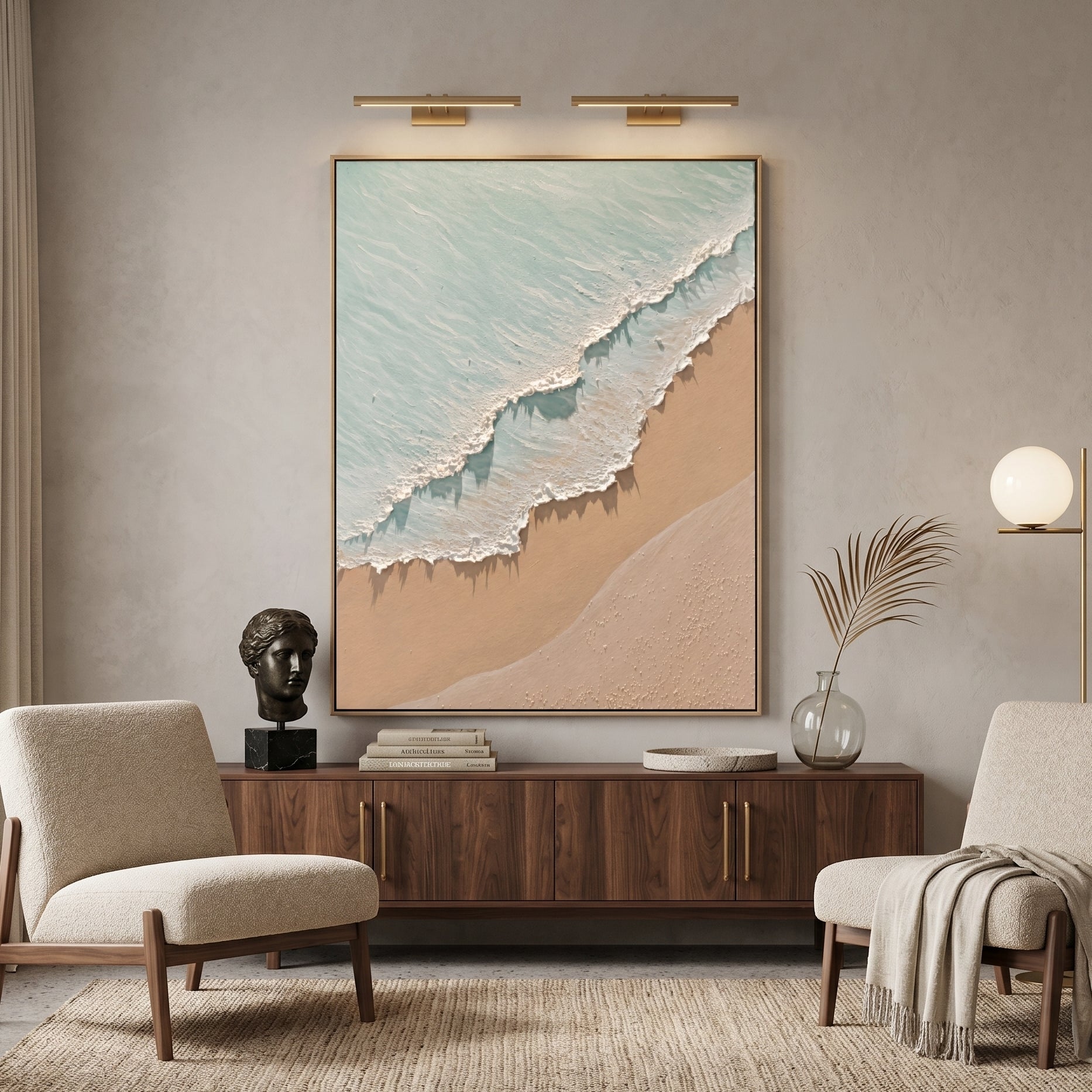 3D Heavy Texture Ocean Scenery Painting CZ0166 - Viral Wall Art