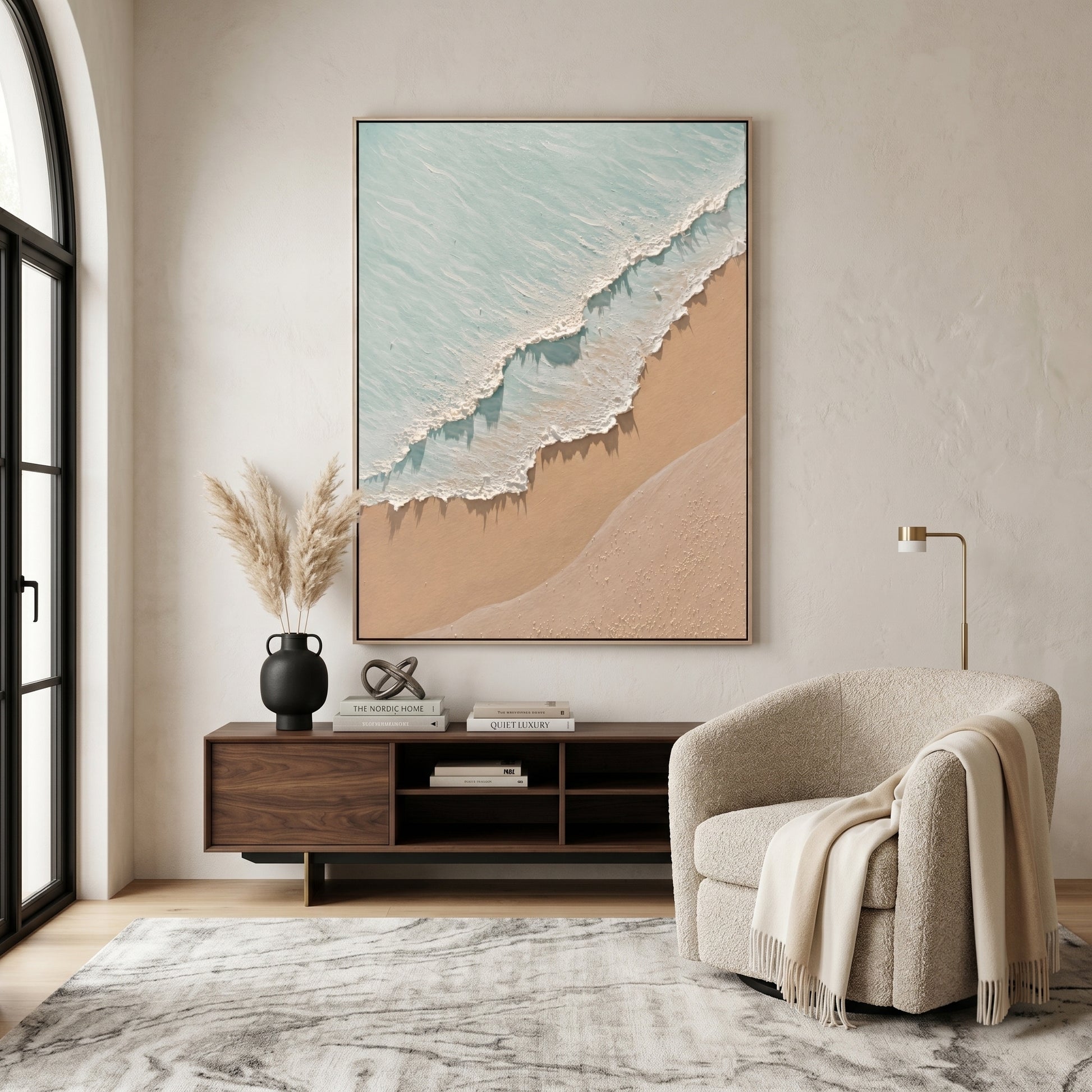 3D Heavy Texture Ocean Scenery Painting CZ0166 - Viral Wall Art
