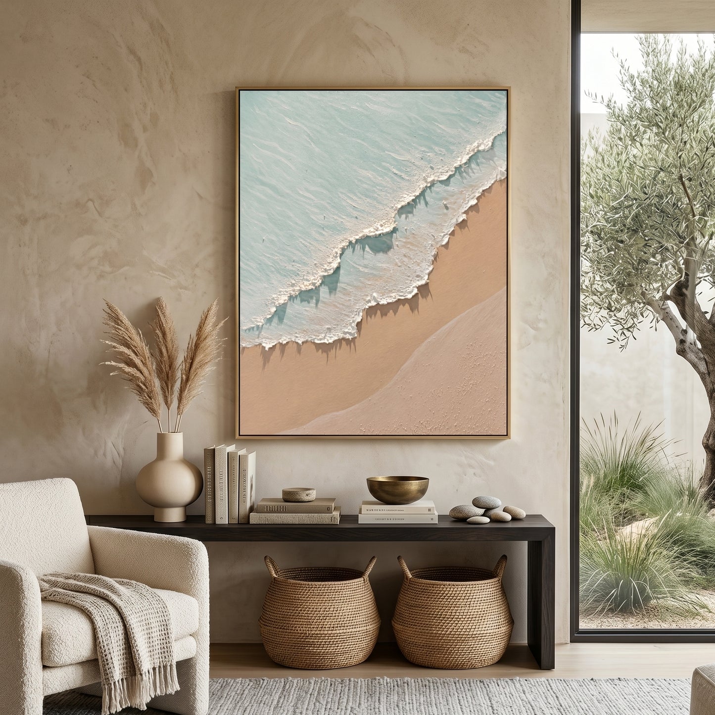 3D Heavy Texture Ocean Scenery Painting CZ0166 - Viral Wall Art