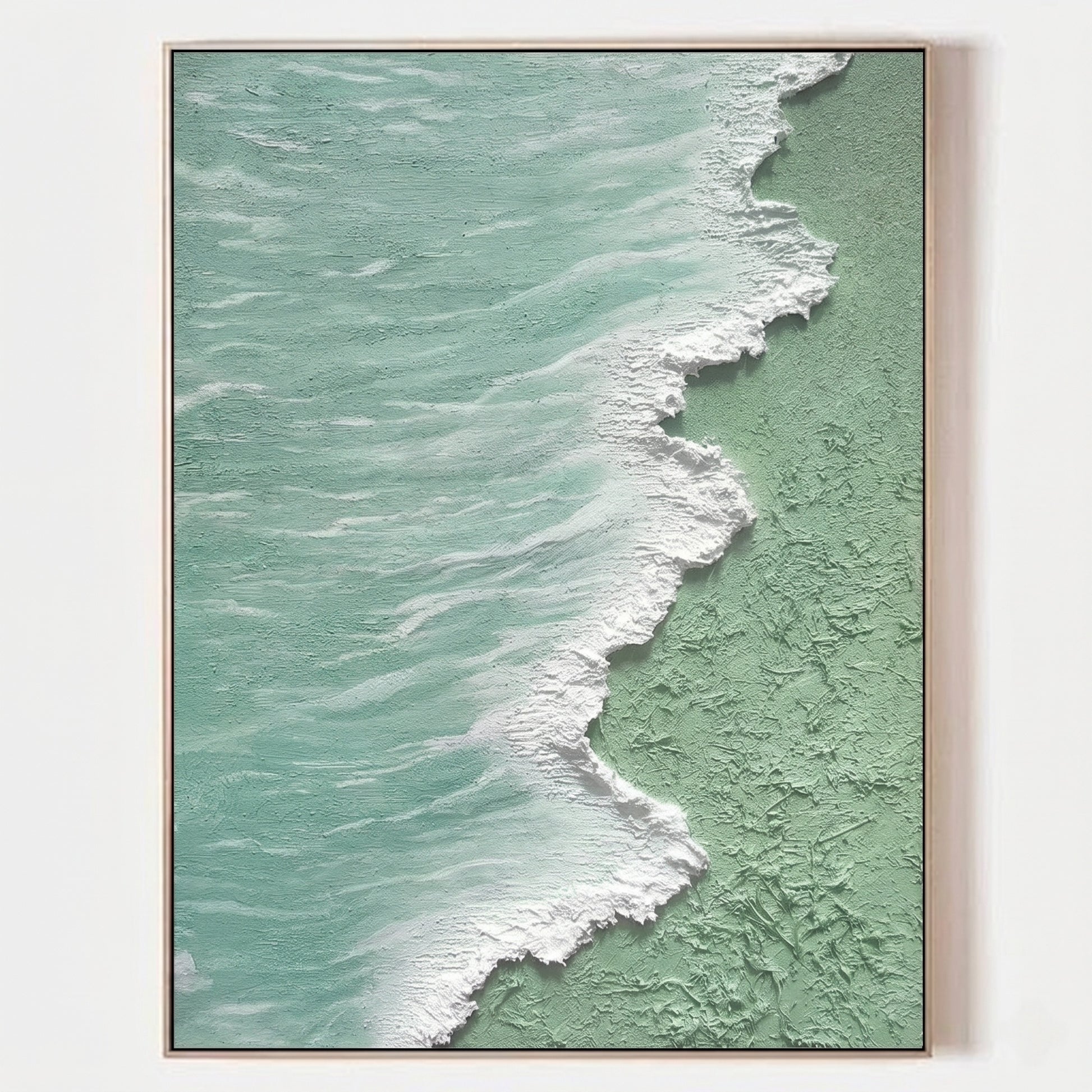 3D Heavy Texture Ocean Relief Painting CZ0172 - Viral Wall Art