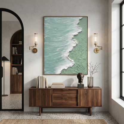 3D Heavy Texture Ocean Relief Painting CZ0172 - Viral Wall Art