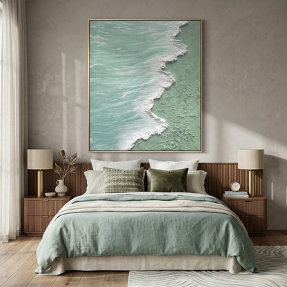 3D Heavy Texture Ocean Relief Painting CZ0172 - Viral Wall Art