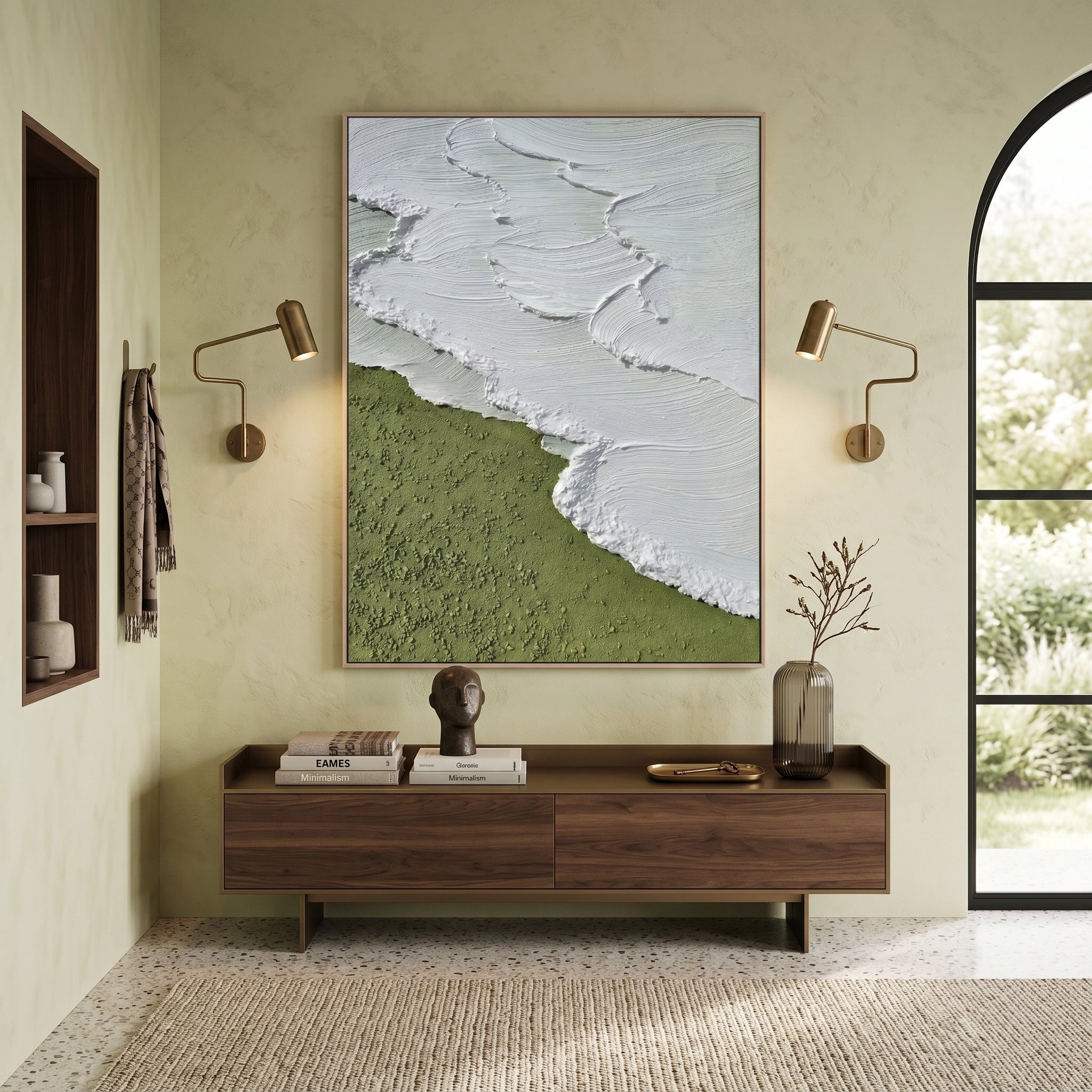 3D Heavy Texture Ocean Relief Art CZ0173 - Viral Wall Art