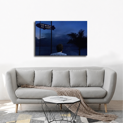 Scarface Tony Montana Motivational Canvas Wall Art – Motivational Decor