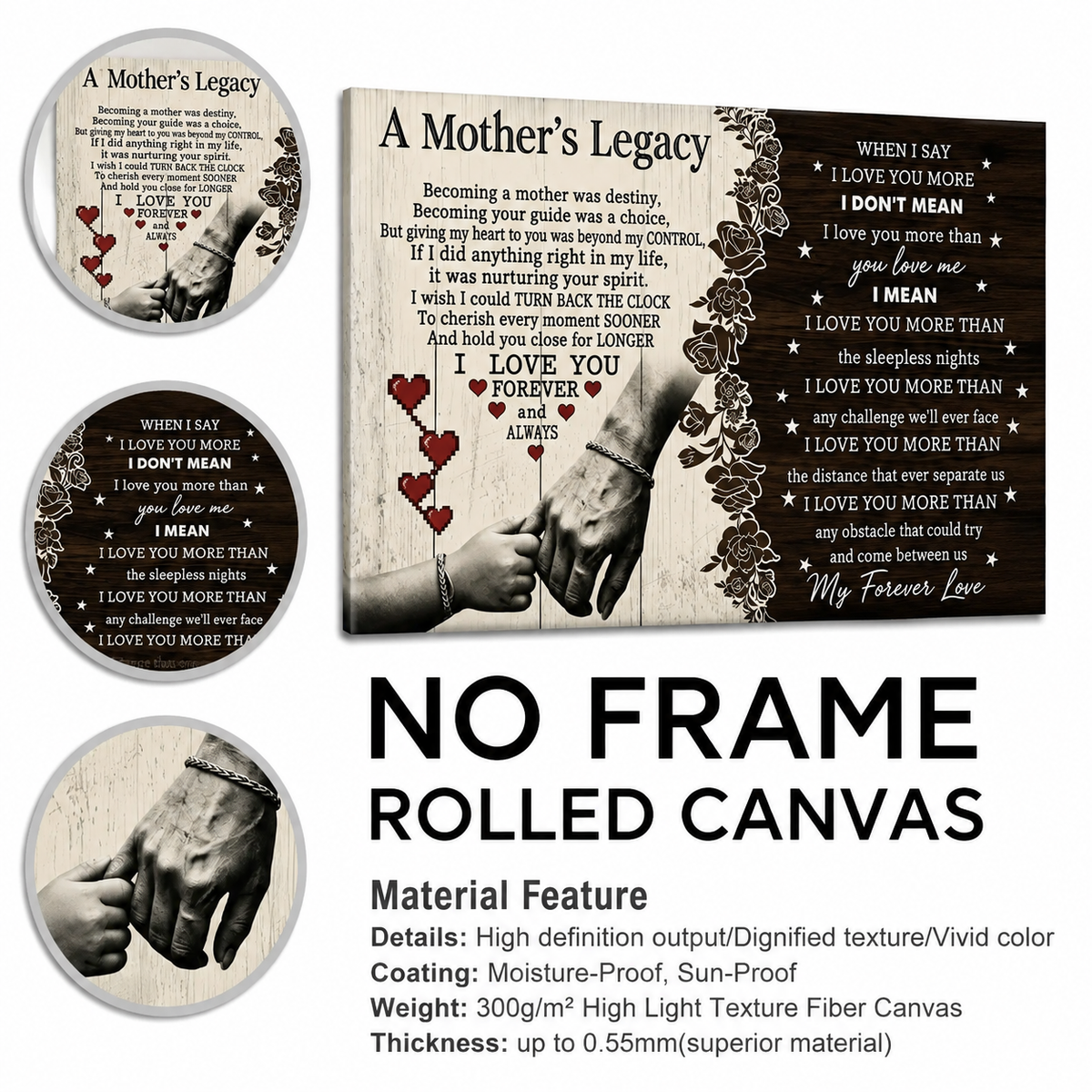Mother's Legacy Canvas Wall Art – Love & Family Decor
