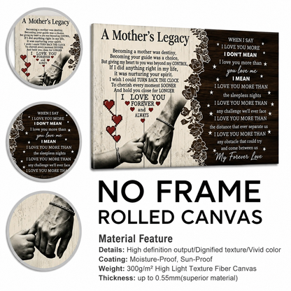 Mother's Legacy Canvas Wall Art – Love & Family Decor