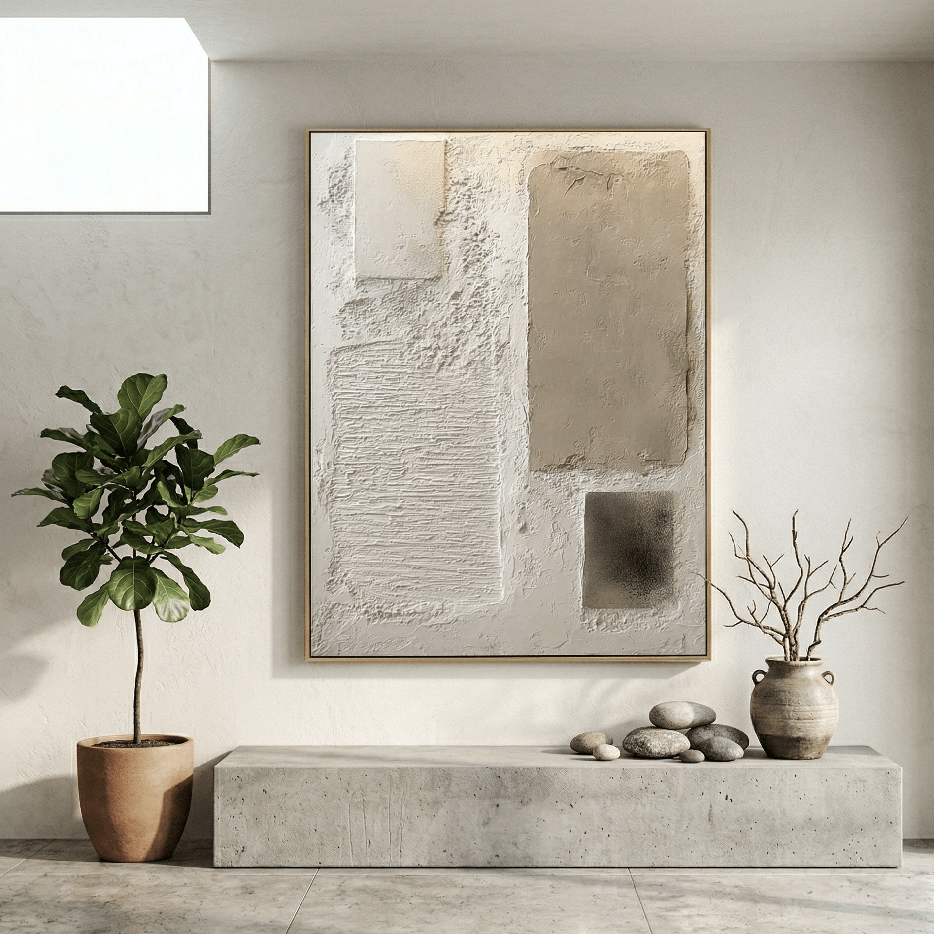 3D Textured Wabi - Sabi Wall Art EC0018 - Viral Wall Art
